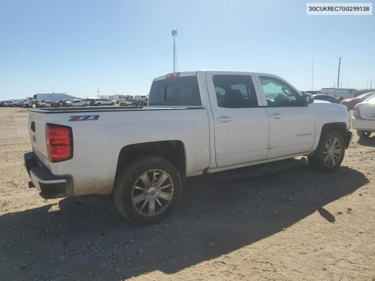 2016 Chevrolet Silverado K1500 Lt VIN: 3GCUKREC7GG299138 Lot: 72554194