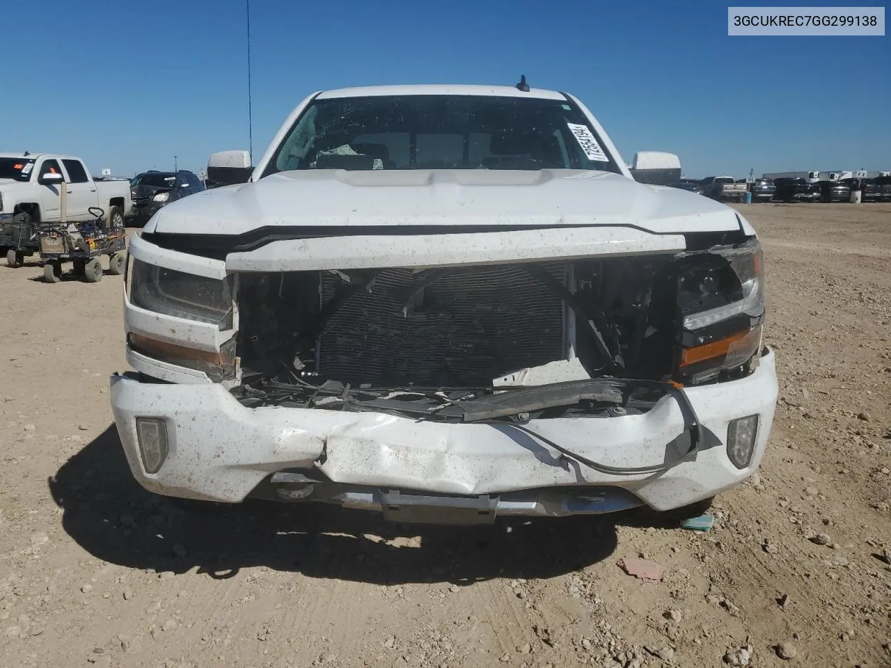 2016 Chevrolet Silverado K1500 Lt VIN: 3GCUKREC7GG299138 Lot: 72554194