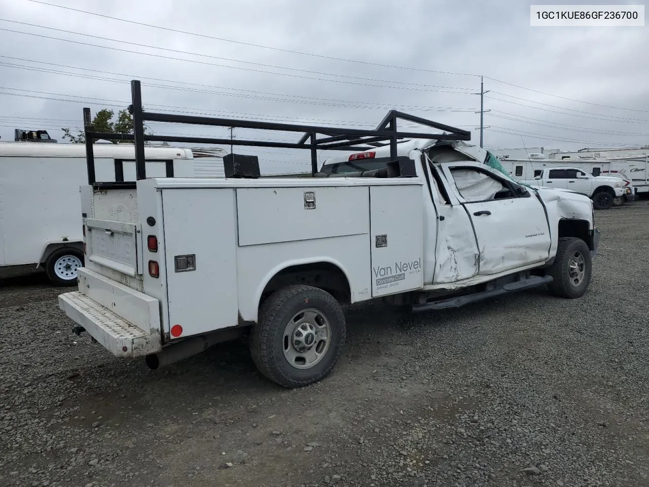 2016 Chevrolet Silverado K2500 Heavy Duty VIN: 1GC1KUE86GF236700 Lot: 72794864