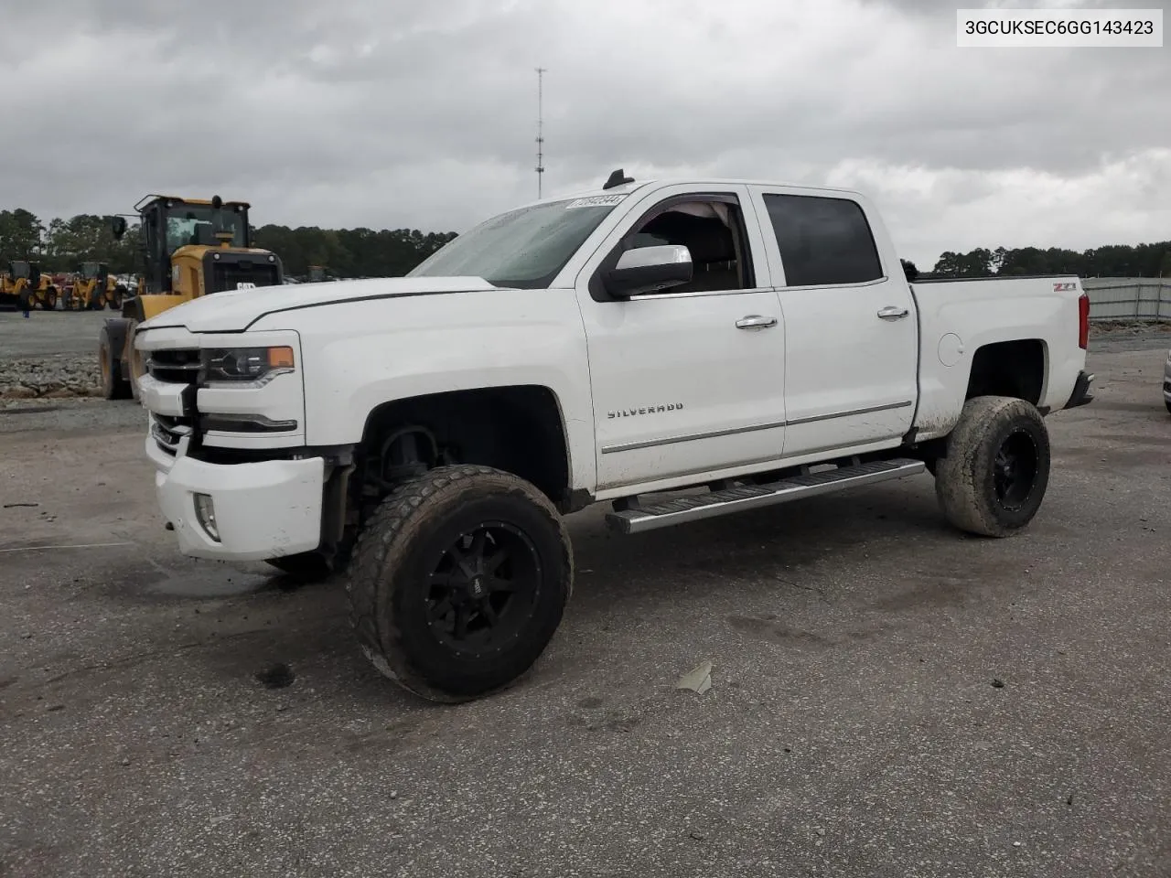 2016 Chevrolet Silverado K1500 Ltz VIN: 3GCUKSEC6GG143423 Lot: 72842344