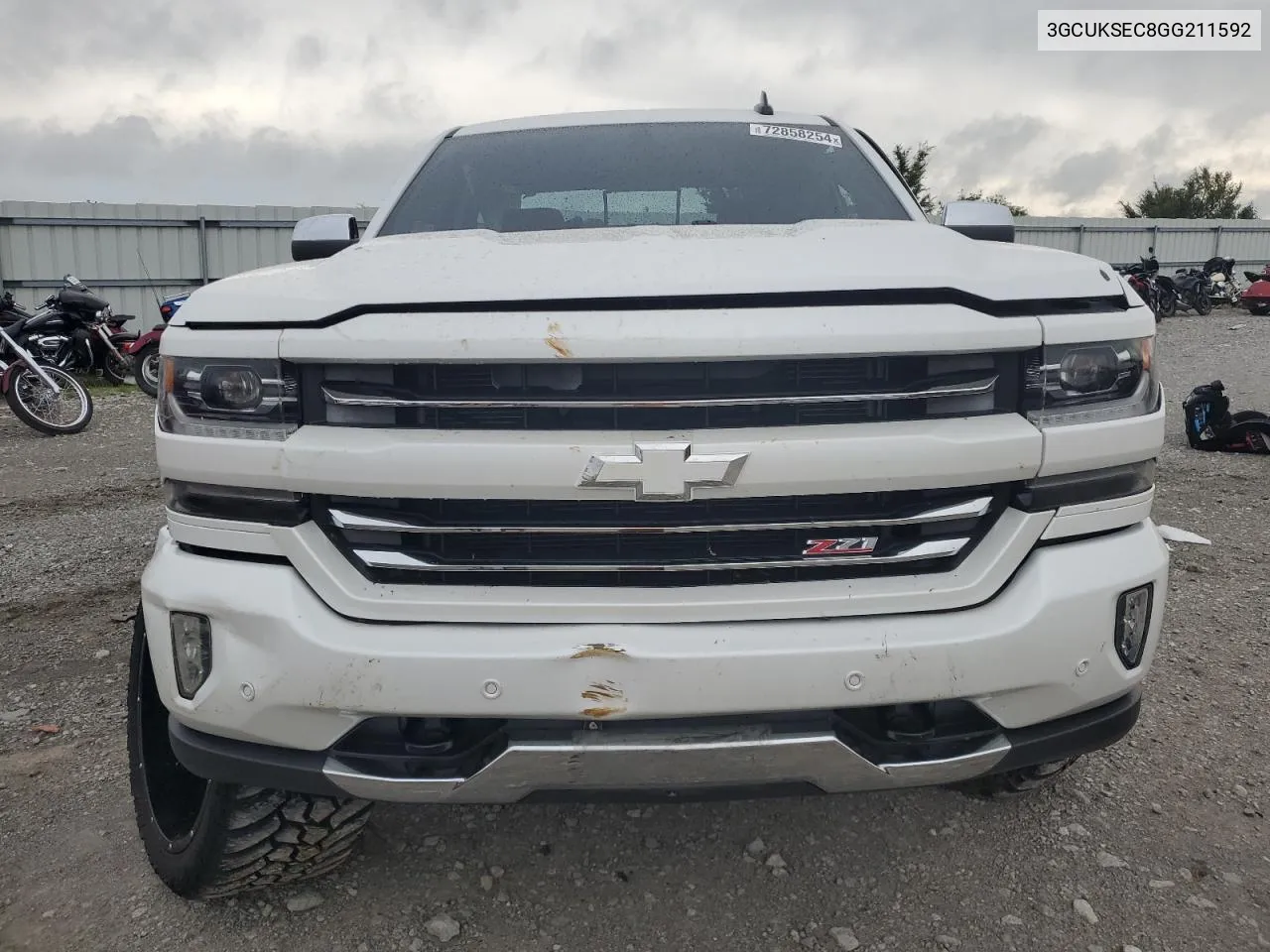 2016 Chevrolet Silverado K1500 Ltz VIN: 3GCUKSEC8GG211592 Lot: 72858254