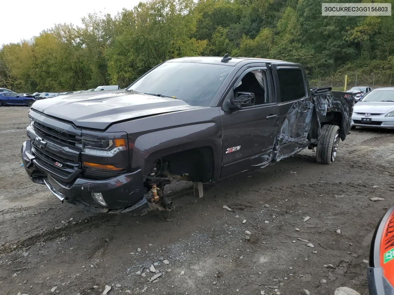 2016 Chevrolet Silverado K1500 Lt VIN: 3GCUKREC3GG156803 Lot: 72961164