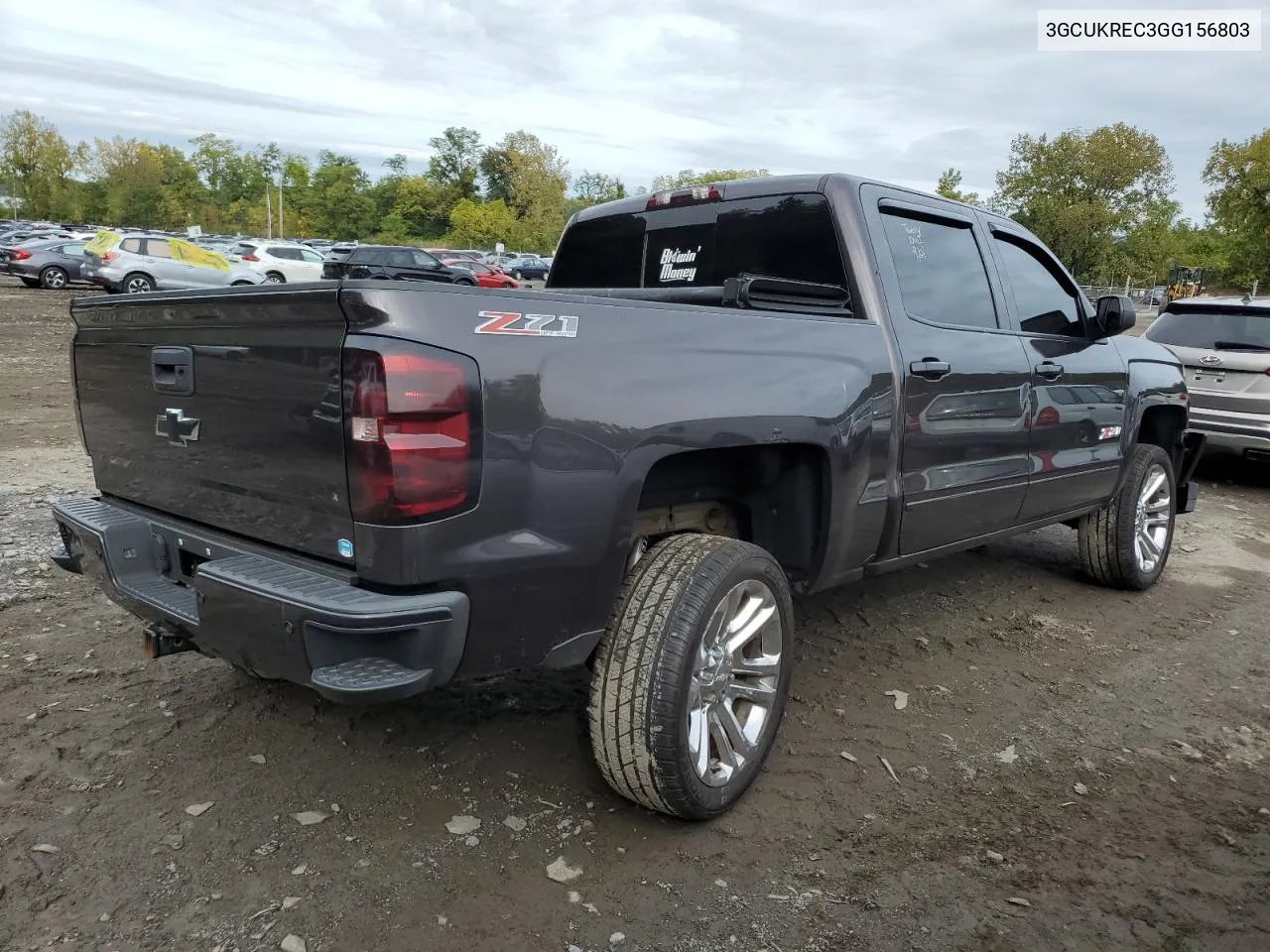 2016 Chevrolet Silverado K1500 Lt VIN: 3GCUKREC3GG156803 Lot: 72961164