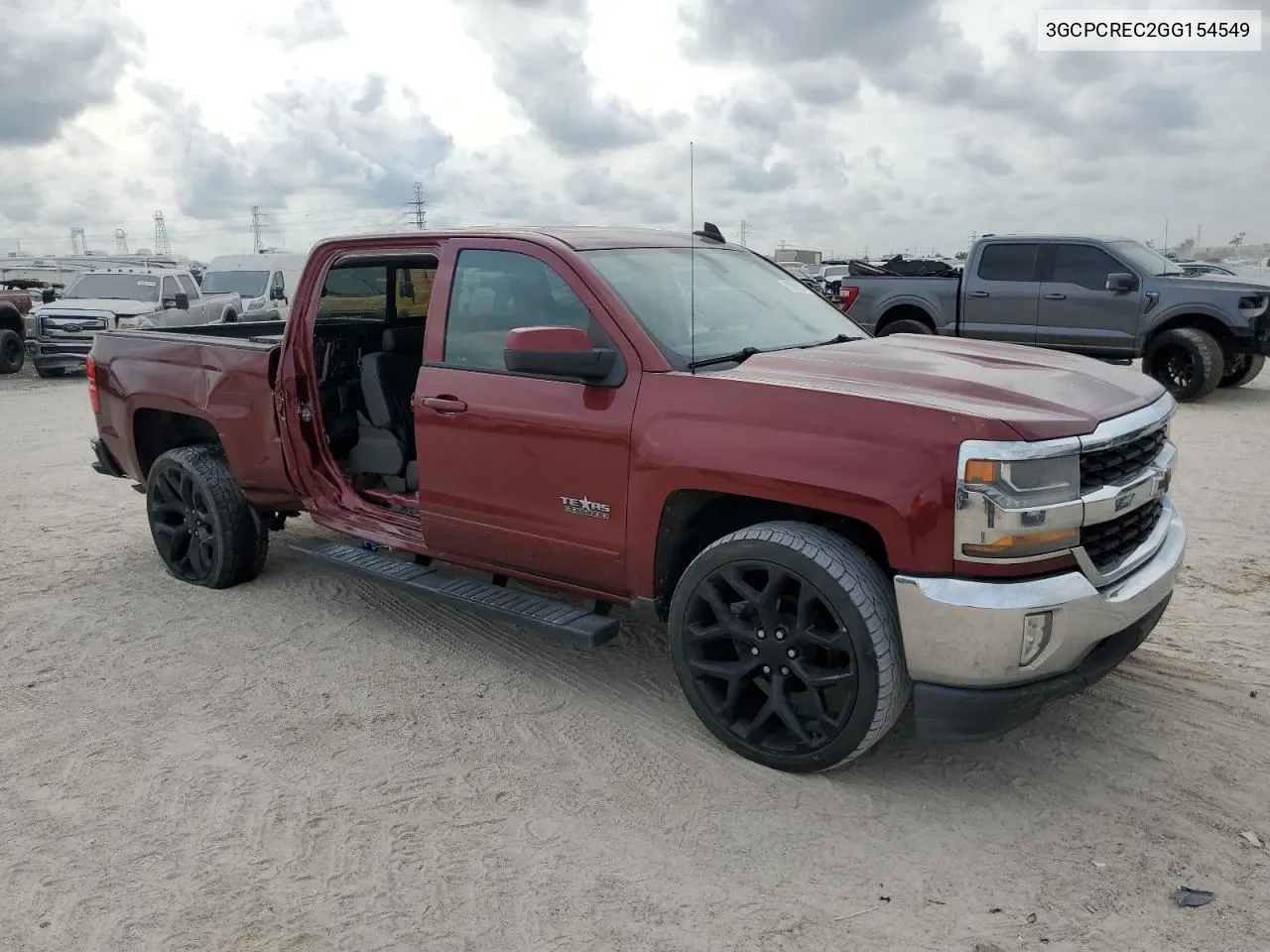 2016 Chevrolet Silverado C1500 Lt VIN: 3GCPCREC2GG154549 Lot: 72985274