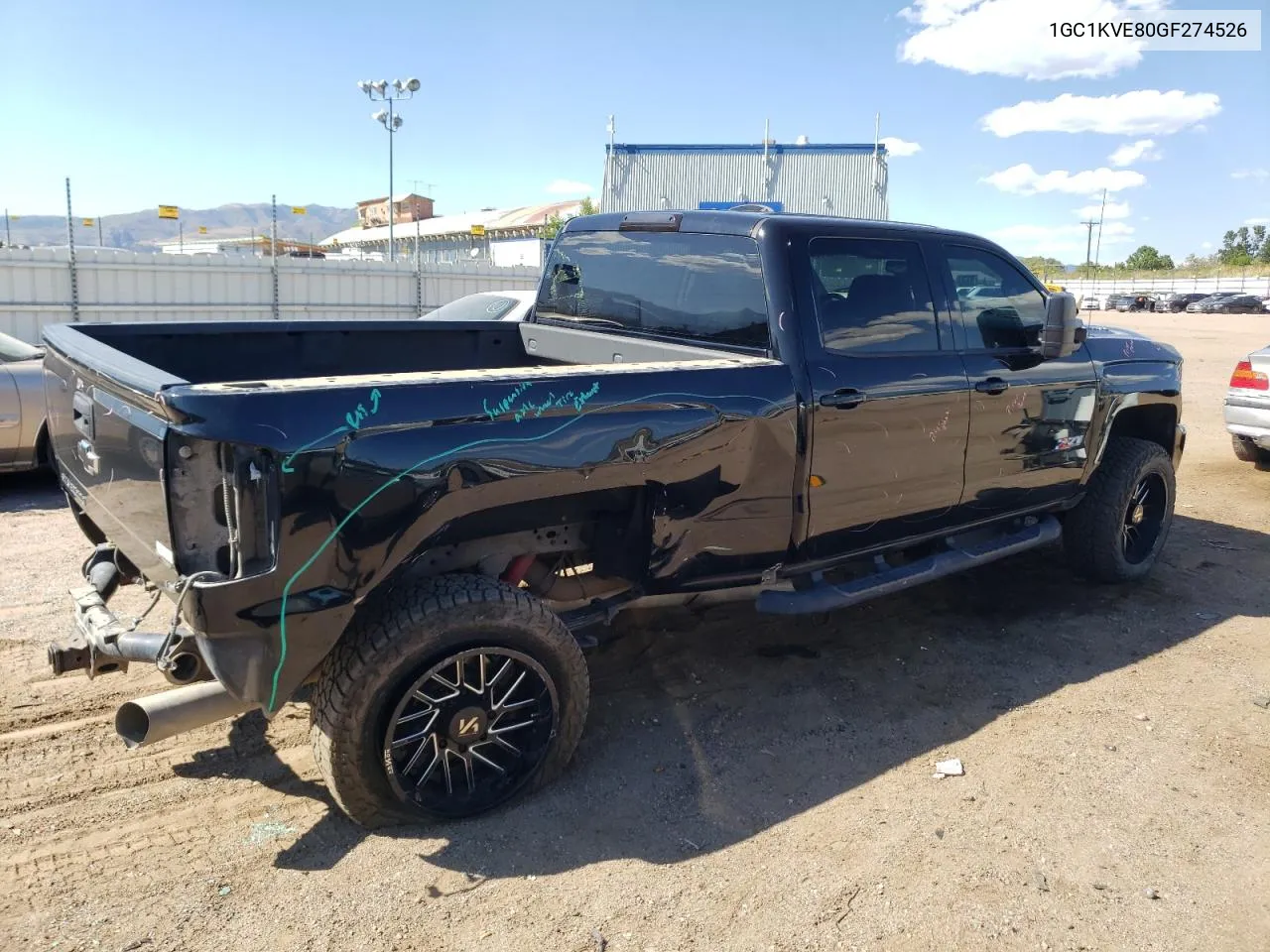 2016 Chevrolet Silverado K2500 Heavy Duty Lt VIN: 1GC1KVE80GF274526 Lot: 73060044