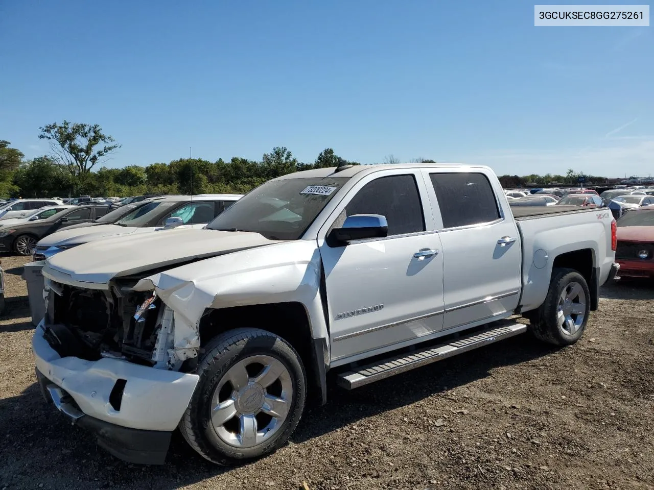 2016 Chevrolet Silverado K1500 Ltz VIN: 3GCUKSEC8GG275261 Lot: 73200224