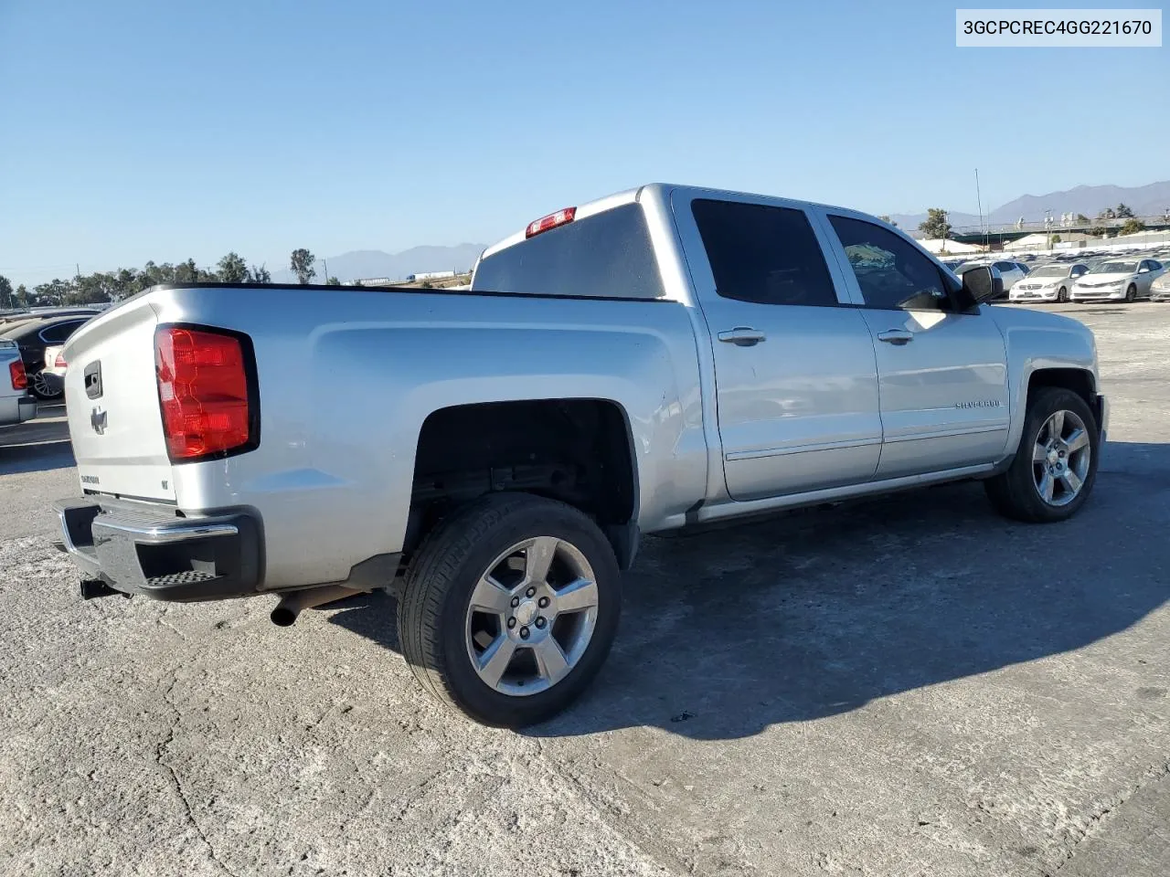 2016 Chevrolet Silverado C1500 Lt VIN: 3GCPCREC4GG221670 Lot: 73274574