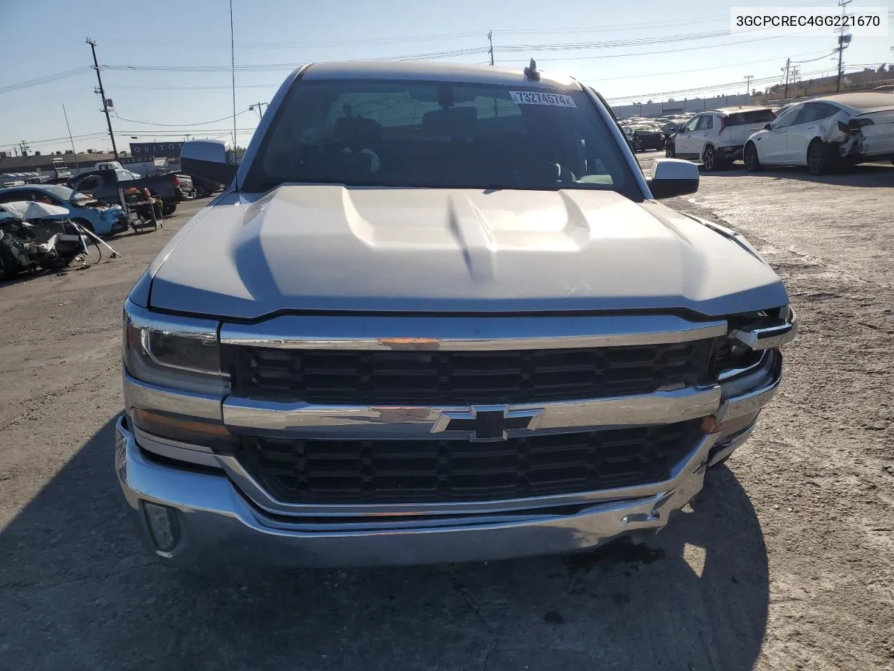 2016 Chevrolet Silverado C1500 Lt VIN: 3GCPCREC4GG221670 Lot: 73274574