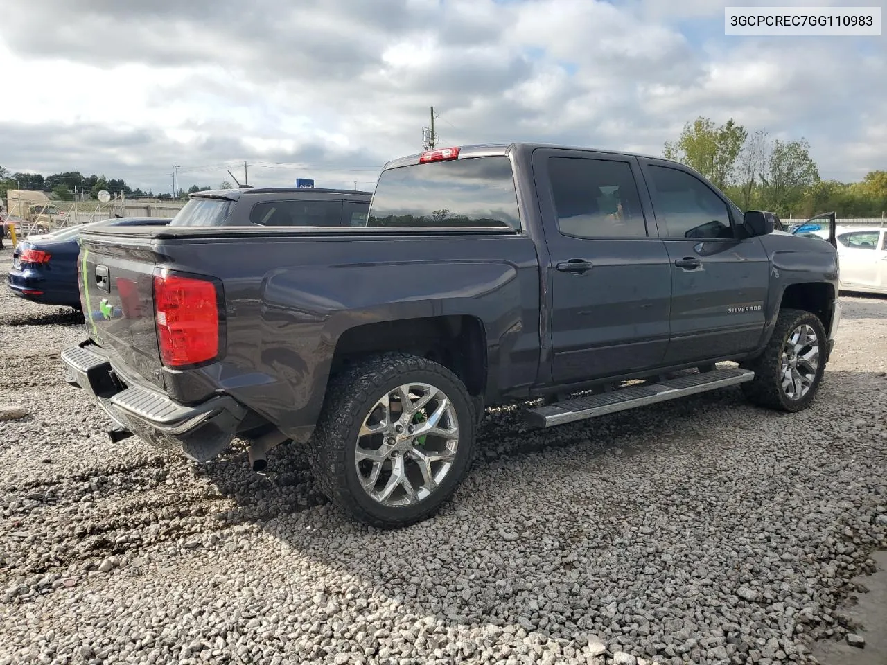 2016 Chevrolet Silverado C1500 Lt VIN: 3GCPCREC7GG110983 Lot: 73289214