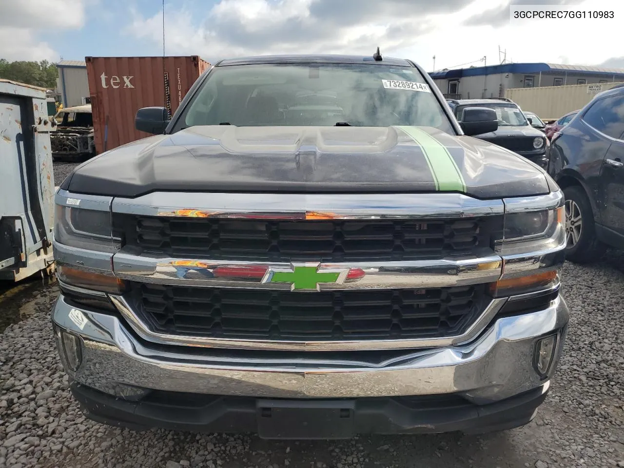 2016 Chevrolet Silverado C1500 Lt VIN: 3GCPCREC7GG110983 Lot: 73289214