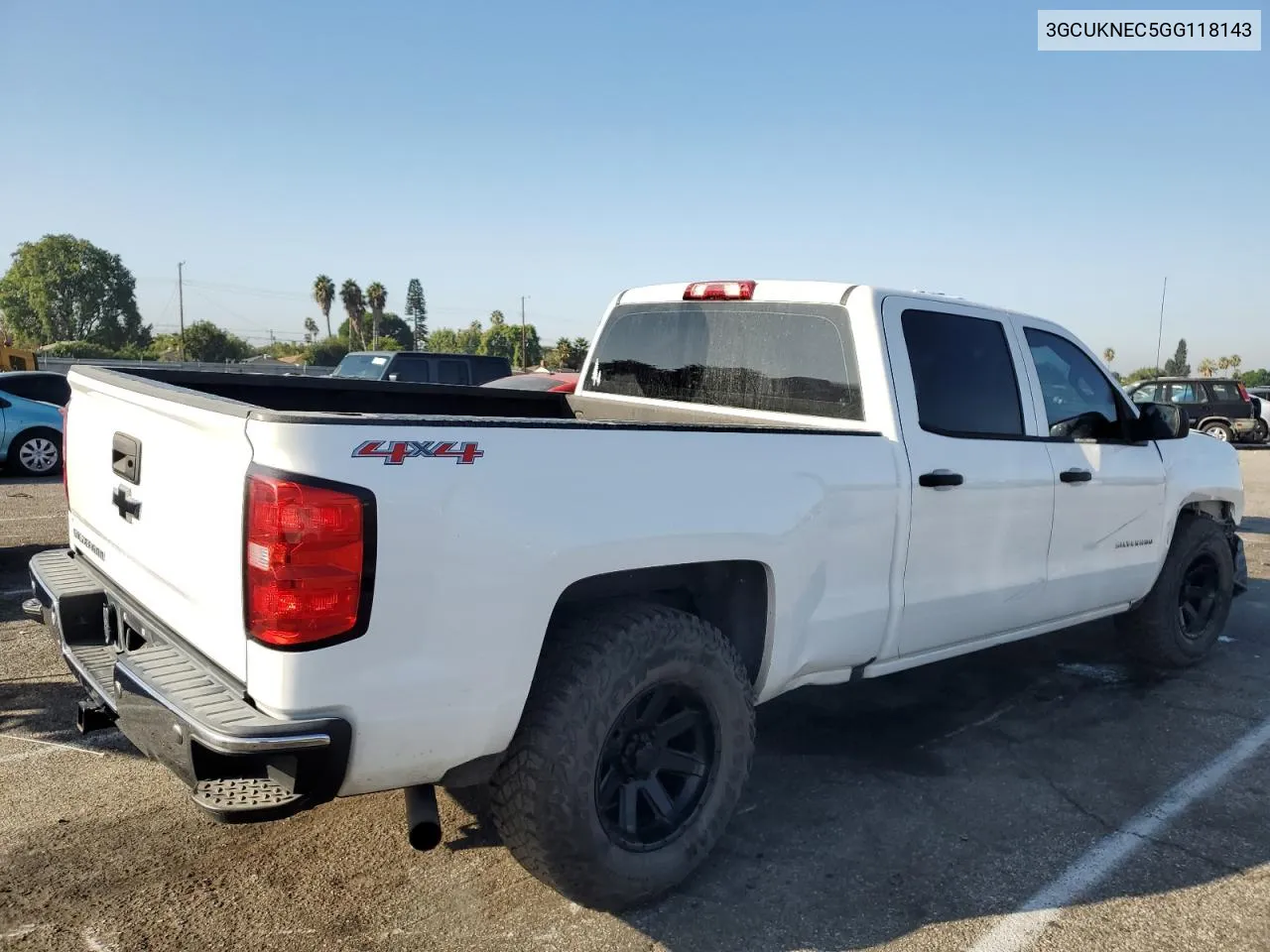 2016 Chevrolet Silverado K1500 VIN: 3GCUKNEC5GG118143 Lot: 73385804