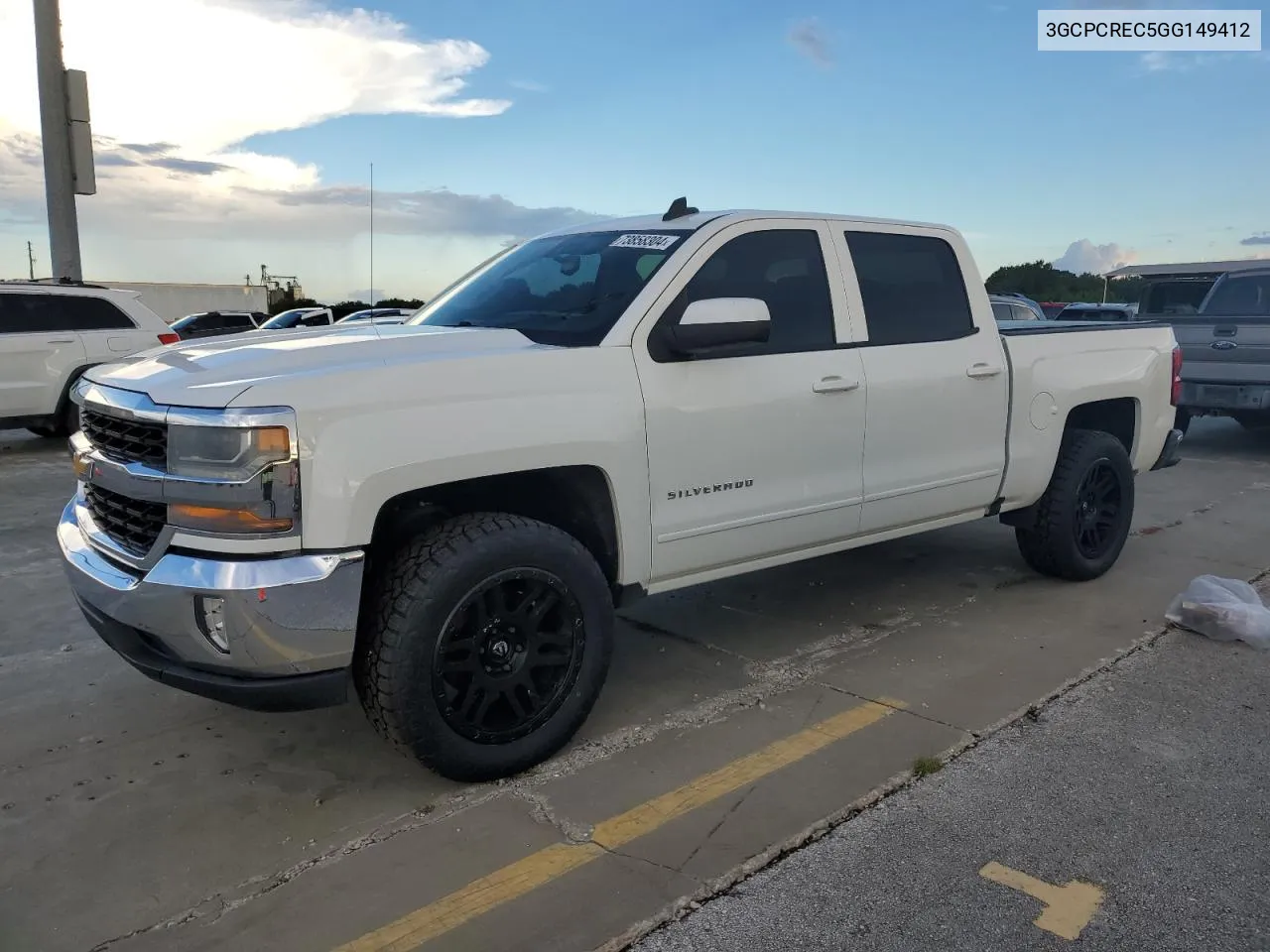 2016 Chevrolet Silverado C1500 Lt VIN: 3GCPCREC5GG149412 Lot: 73858304