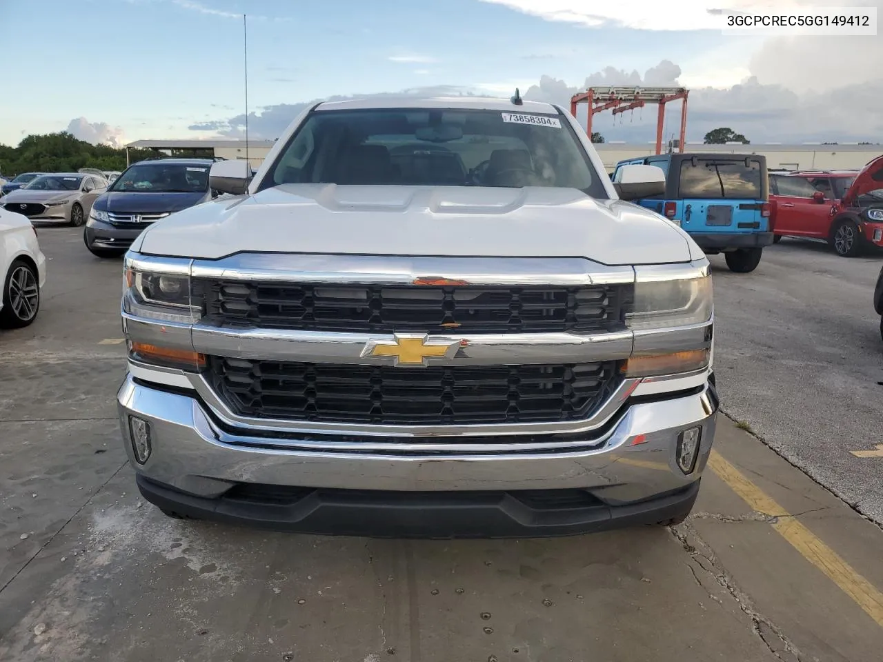 2016 Chevrolet Silverado C1500 Lt VIN: 3GCPCREC5GG149412 Lot: 73858304