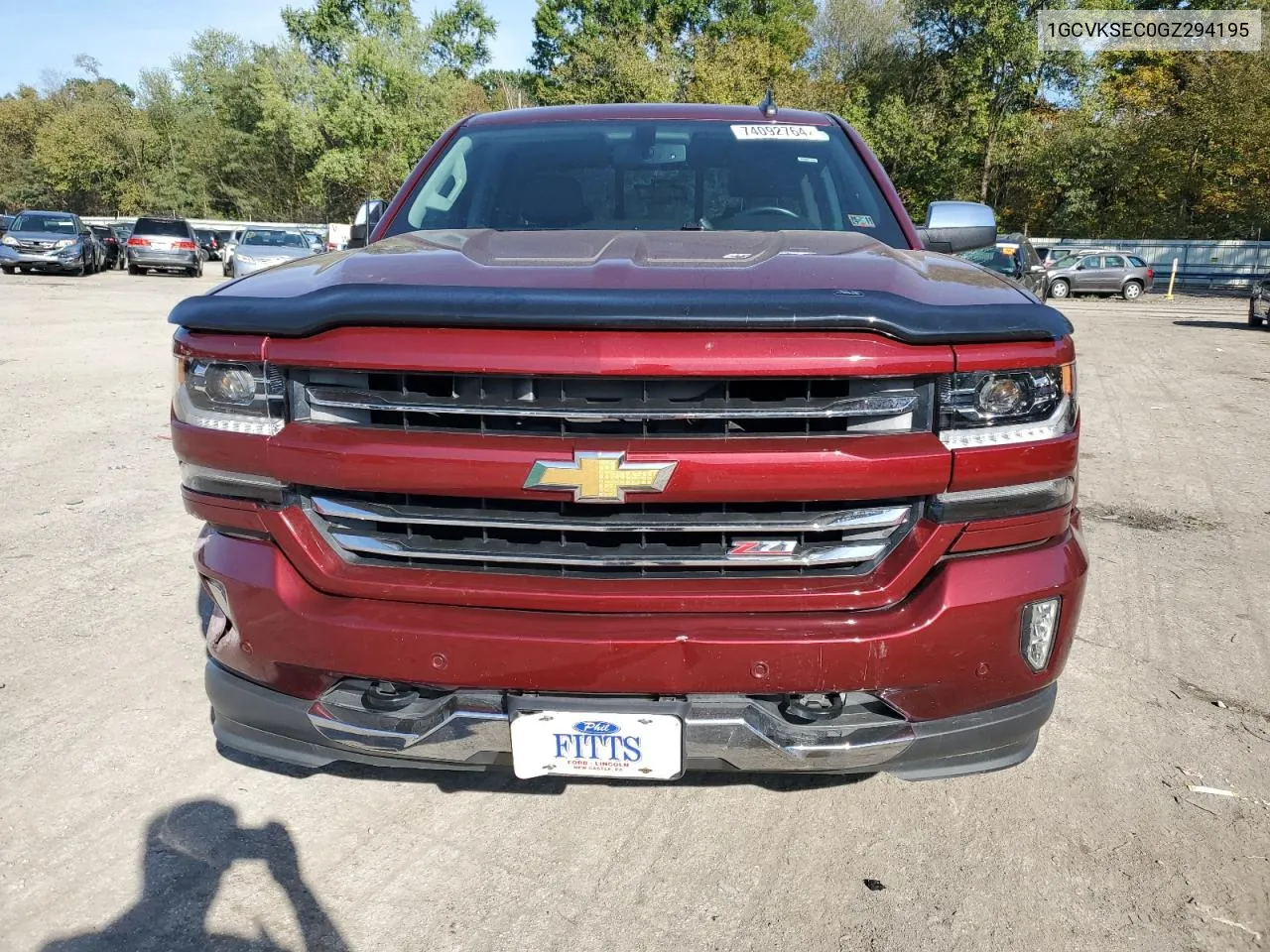 2016 Chevrolet Silverado K1500 Ltz VIN: 1GCVKSEC0GZ294195 Lot: 74092764