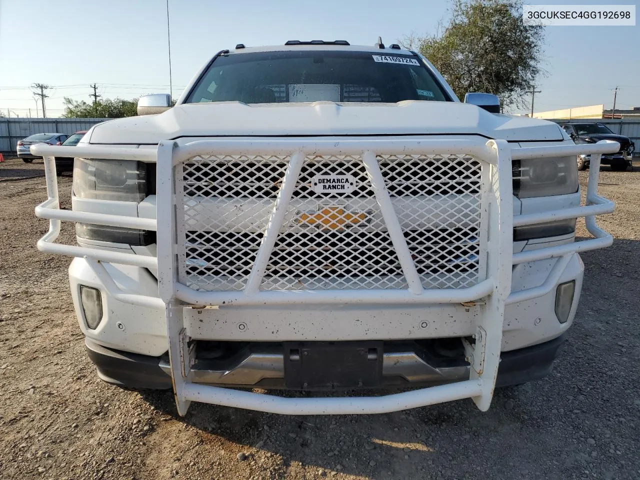 2016 Chevrolet Silverado K1500 Ltz VIN: 3GCUKSEC4GG192698 Lot: 74169724