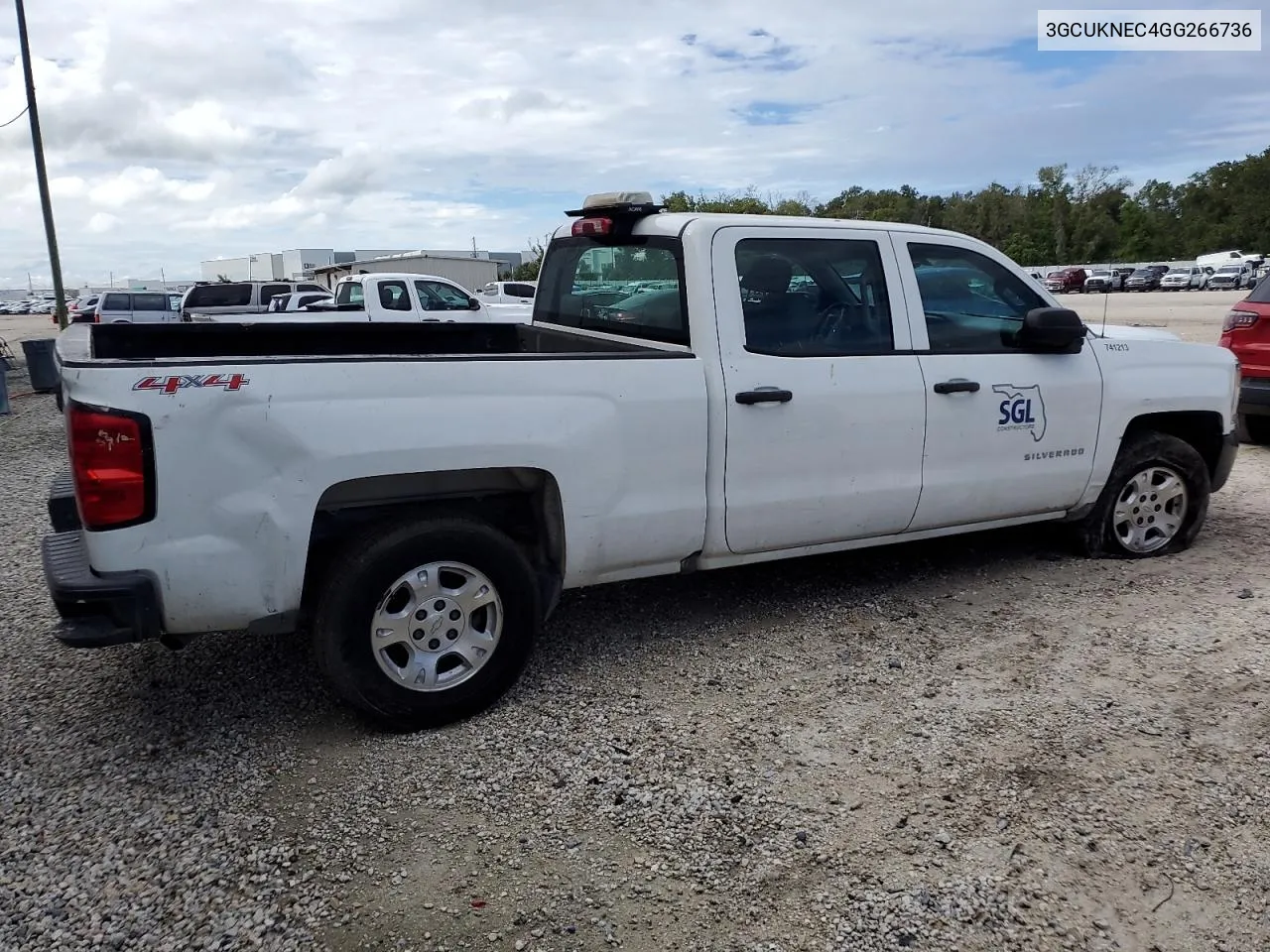 2016 Chevrolet Silverado K1500 VIN: 3GCUKNEC4GG266736 Lot: 75263064