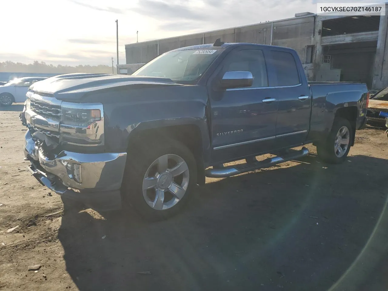 2016 Chevrolet Silverado K1500 Ltz VIN: 1GCVKSEC7GZ146187 Lot: 75280954