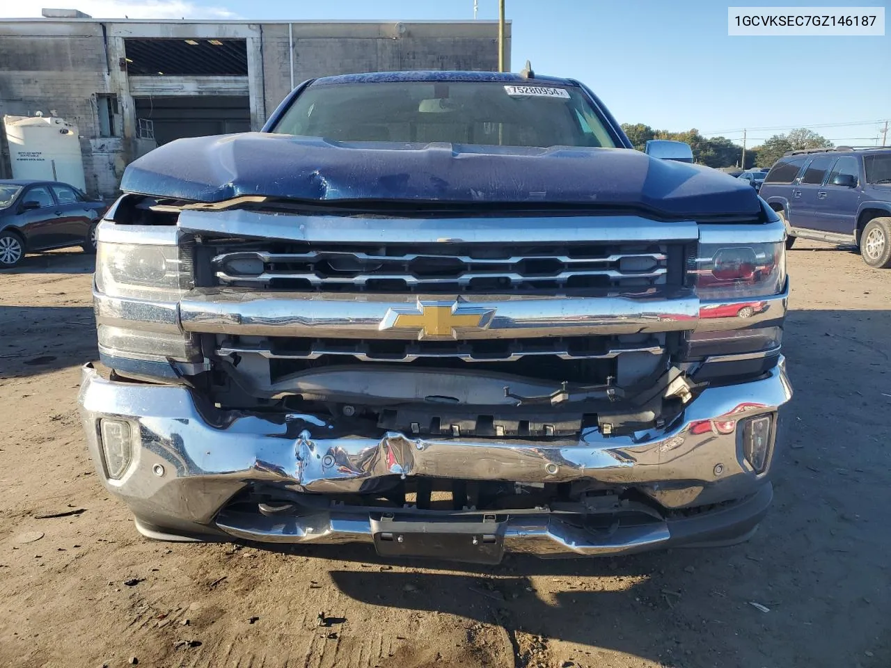 2016 Chevrolet Silverado K1500 Ltz VIN: 1GCVKSEC7GZ146187 Lot: 75280954