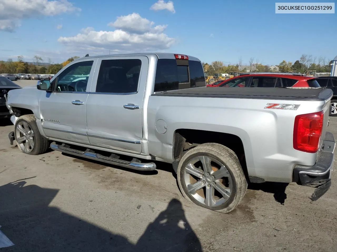 2016 Chevrolet Silverado K1500 Ltz VIN: 3GCUKSEC1GG251299 Lot: 75447314