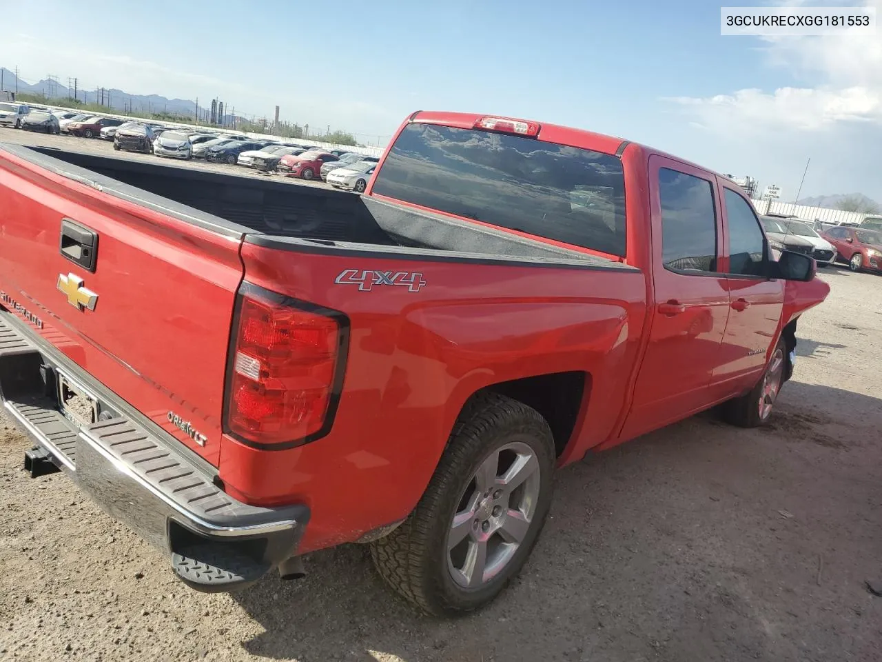 2016 Chevrolet Silverado K1500 Lt VIN: 3GCUKRECXGG181553 Lot: 75490694