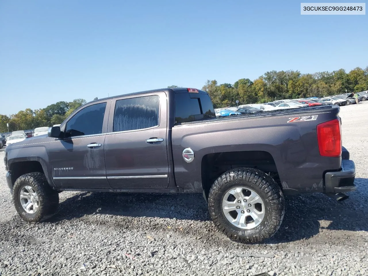 2016 Chevrolet Silverado K1500 Ltz VIN: 3GCUKSEC9GG248473 Lot: 76011554