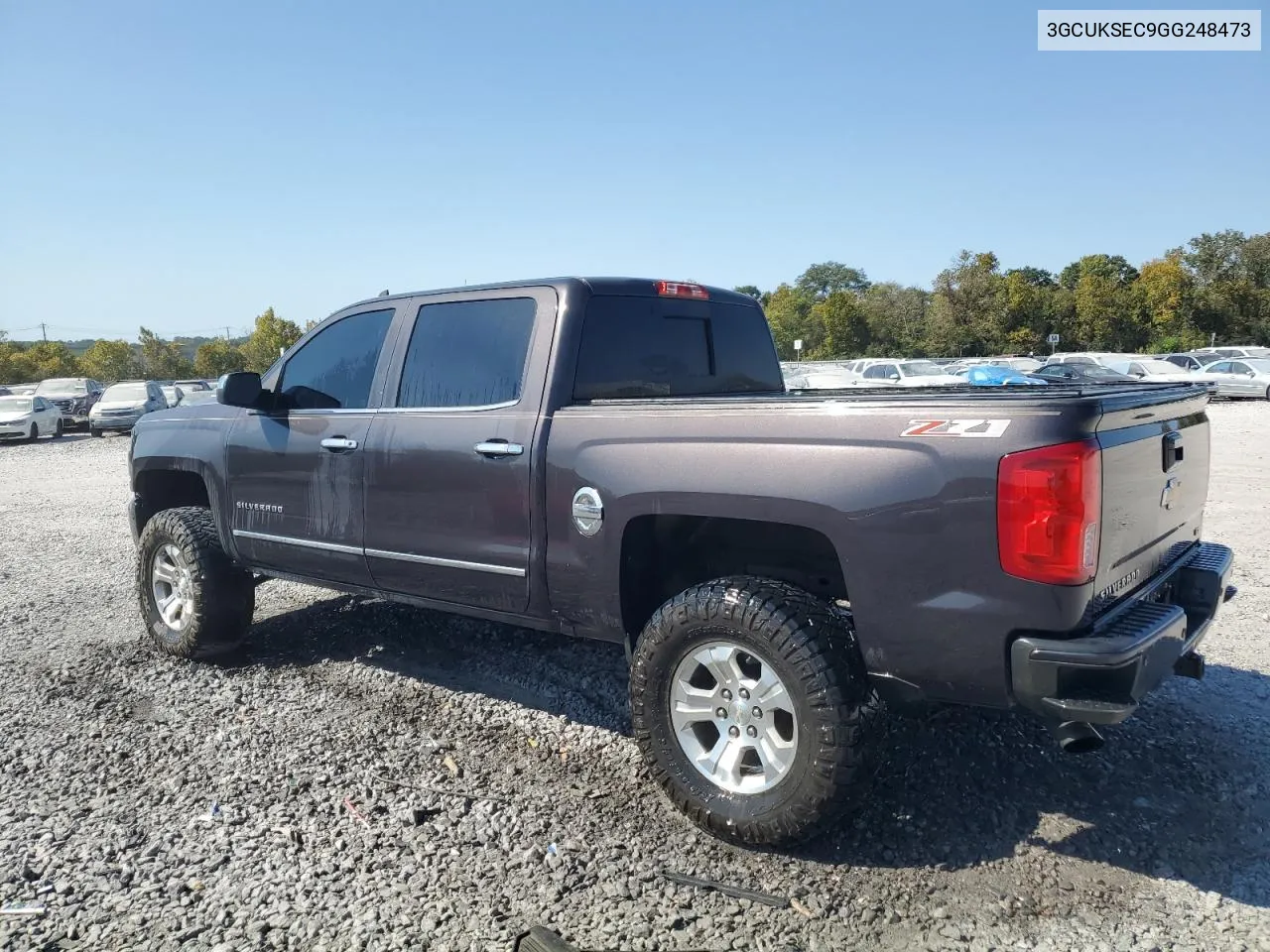 2016 Chevrolet Silverado K1500 Ltz VIN: 3GCUKSEC9GG248473 Lot: 76011554