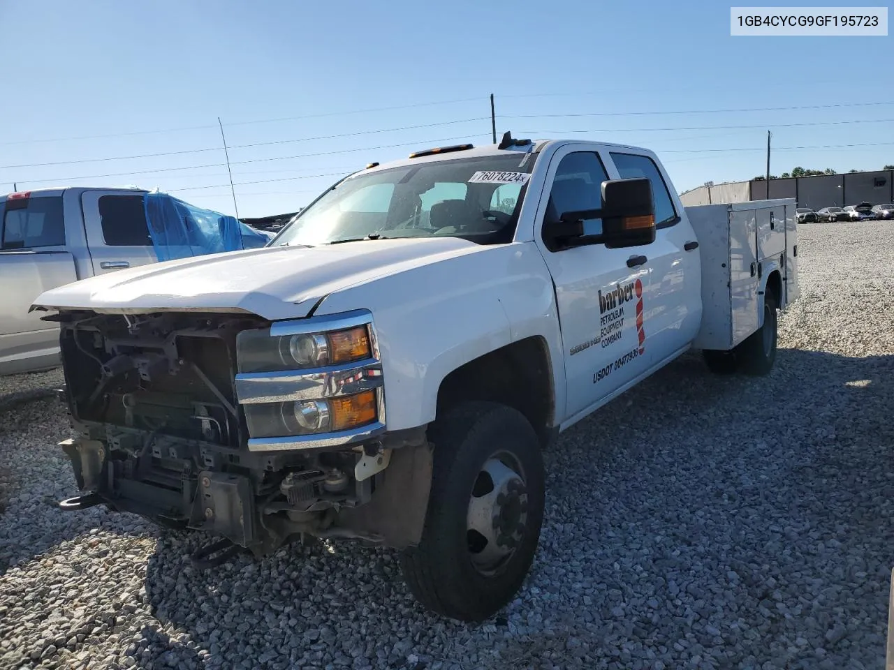 2016 Chevrolet Silverado C3500 VIN: 1GB4CYCG9GF195723 Lot: 76078224