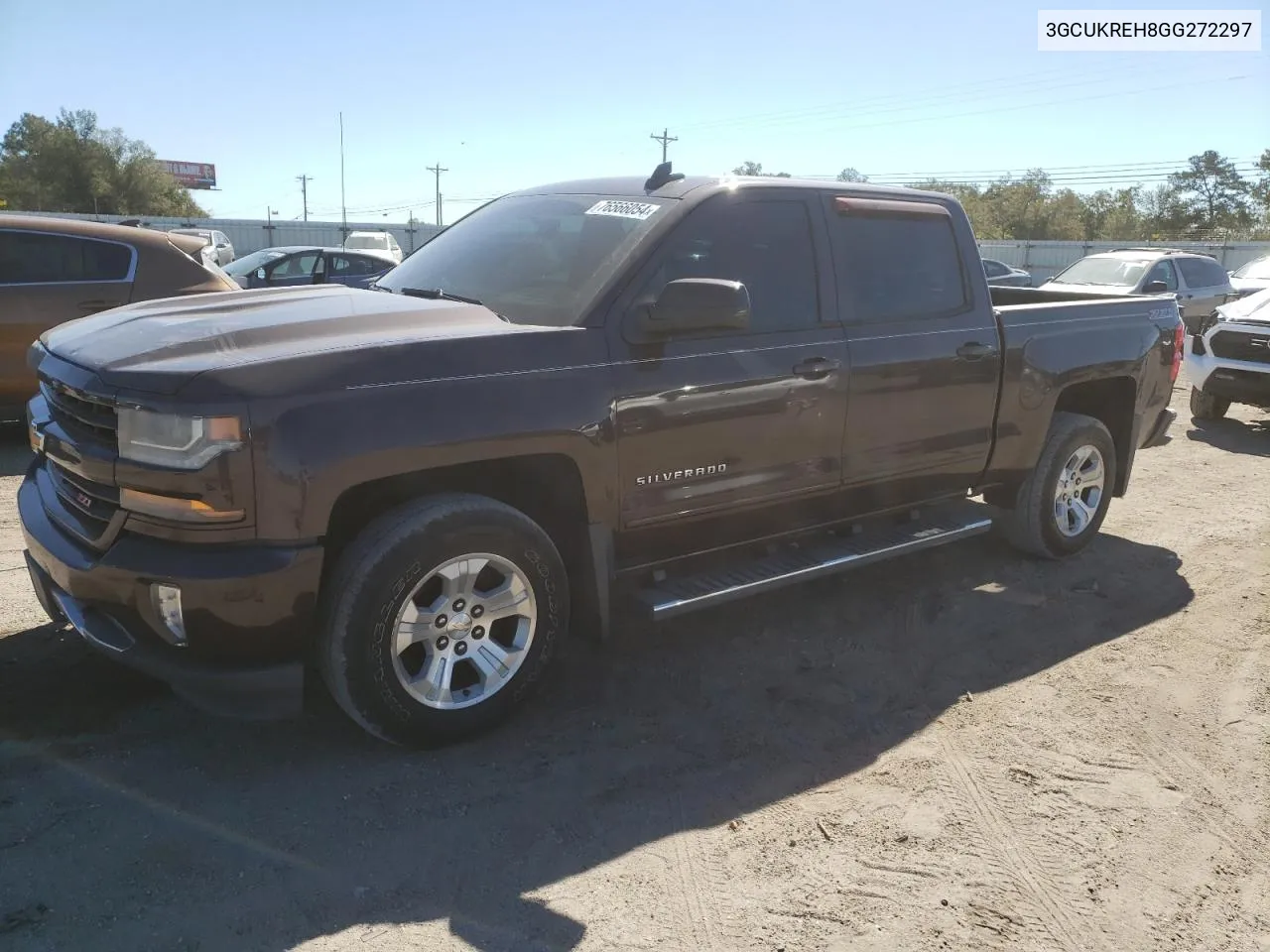 2016 Chevrolet Silverado K1500 Lt VIN: 3GCUKREH8GG272297 Lot: 76566054