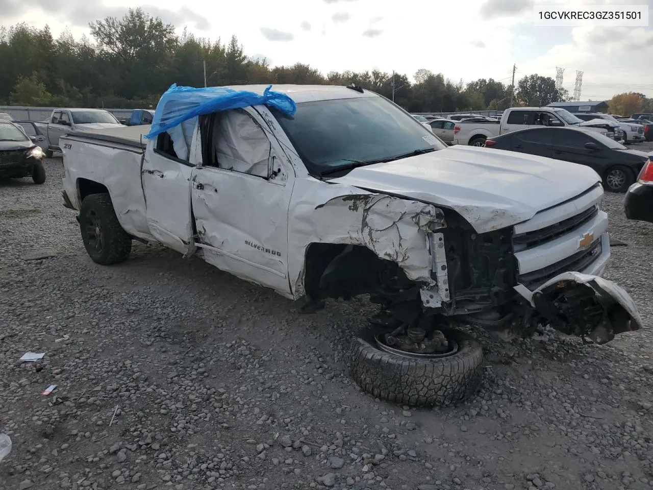 2016 Chevrolet Silverado K1500 Lt VIN: 1GCVKREC3GZ351501 Lot: 77616934