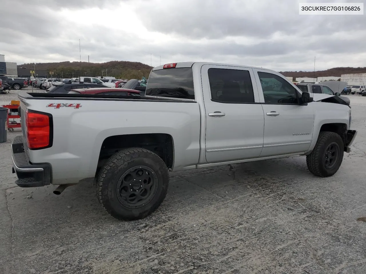 2016 Chevrolet Silverado K1500 Lt VIN: 3GCUKREC7GG106826 Lot: 78147124