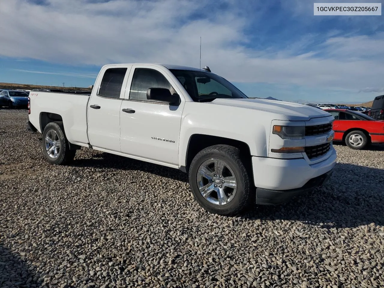 2016 Chevrolet Silverado K1500 Custom VIN: 1GCVKPEC3GZ205667 Lot: 78362934