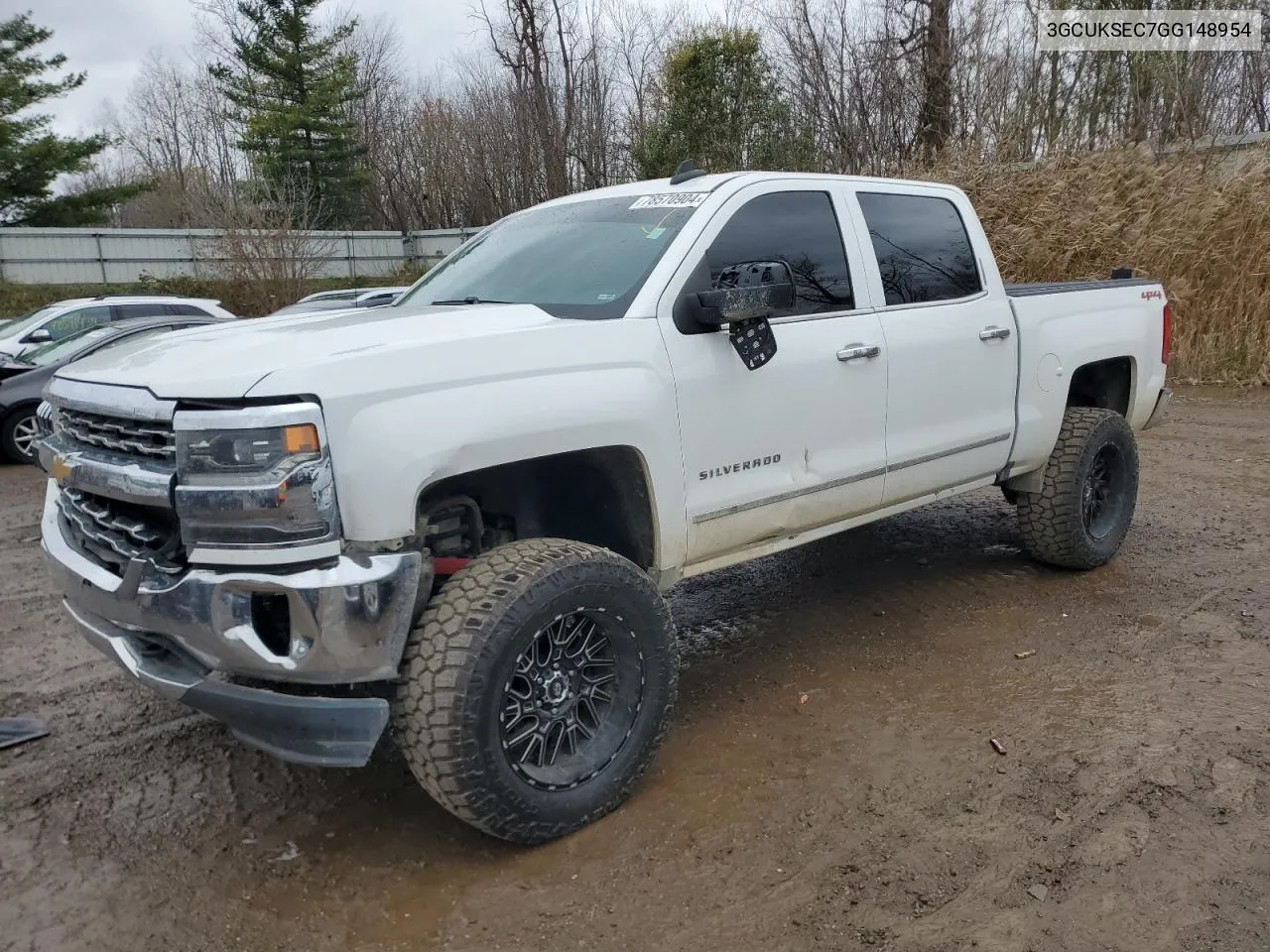 2016 Chevrolet Silverado K1500 Ltz VIN: 3GCUKSEC7GG148954 Lot: 78570904