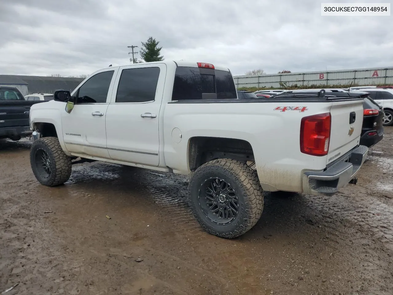 2016 Chevrolet Silverado K1500 Ltz VIN: 3GCUKSEC7GG148954 Lot: 78570904