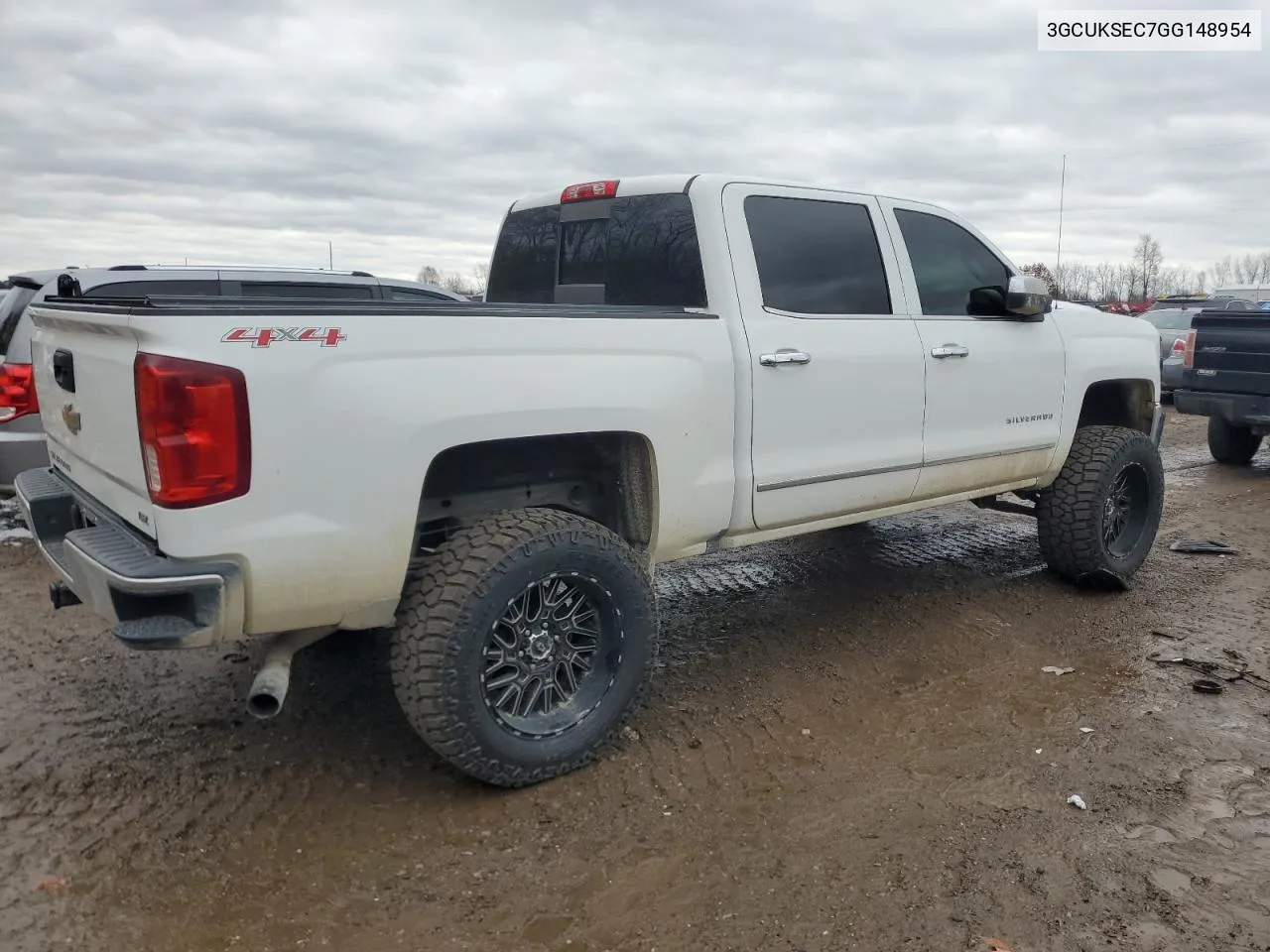 2016 Chevrolet Silverado K1500 Ltz VIN: 3GCUKSEC7GG148954 Lot: 78570904