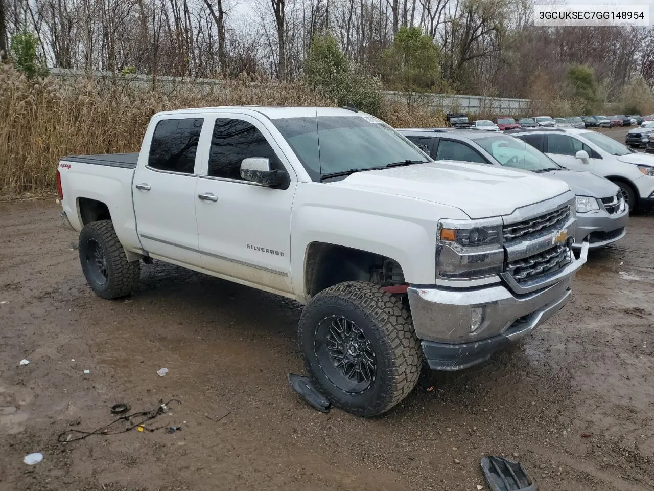 2016 Chevrolet Silverado K1500 Ltz VIN: 3GCUKSEC7GG148954 Lot: 78570904