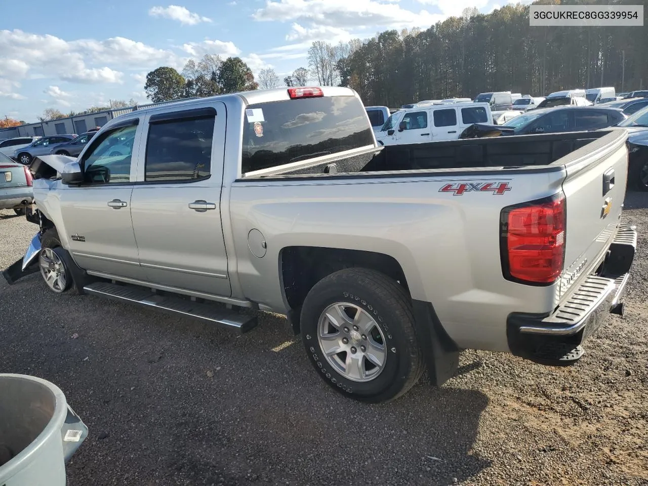 2016 Chevrolet Silverado K1500 Lt VIN: 3GCUKREC8GG339954 Lot: 78610874