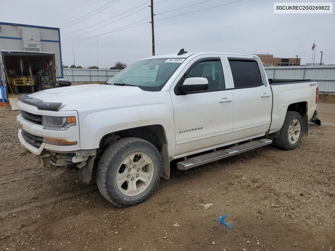 2016 Chevrolet Silverado K1500 Lt VIN: 3GCUKREC2GG269822 Lot: 78674924