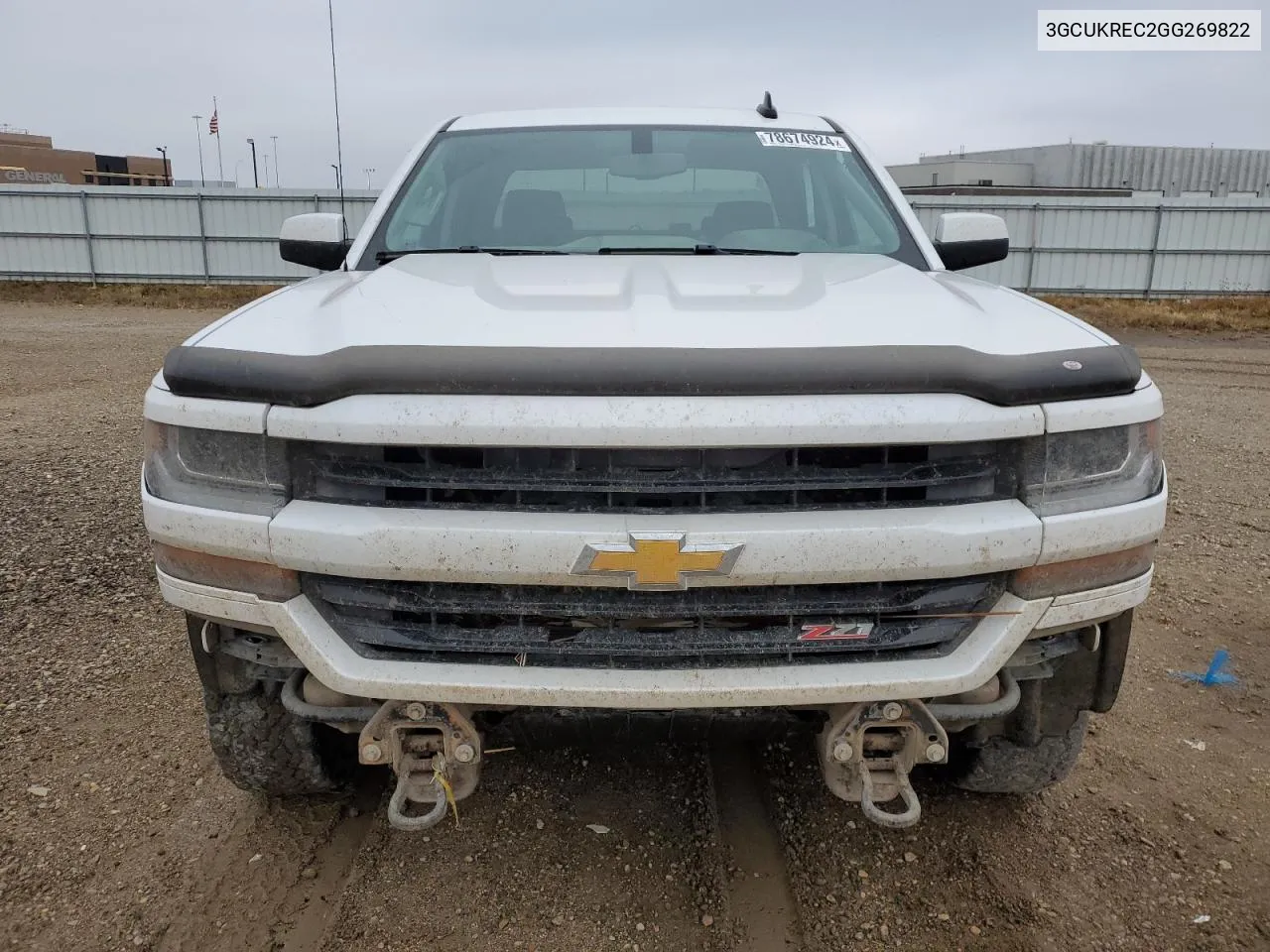 2016 Chevrolet Silverado K1500 Lt VIN: 3GCUKREC2GG269822 Lot: 78674924