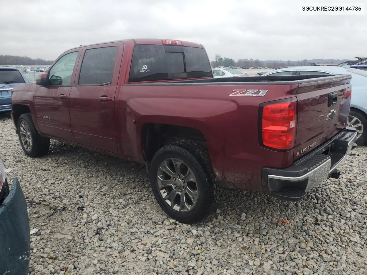 2016 Chevrolet Silverado K1500 Lt VIN: 3GCUKREC2GG144786 Lot: 78972914