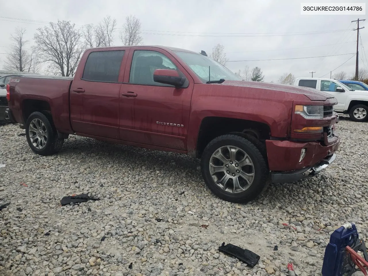 2016 Chevrolet Silverado K1500 Lt VIN: 3GCUKREC2GG144786 Lot: 78972914