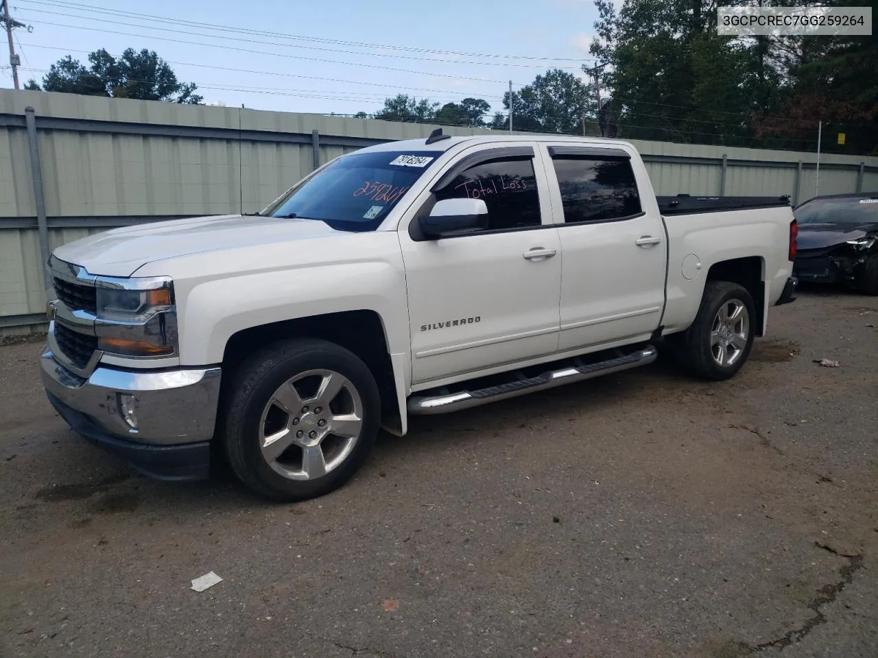 2016 Chevrolet Silverado C1500 Lt VIN: 3GCPCREC7GG259264 Lot: 79176264