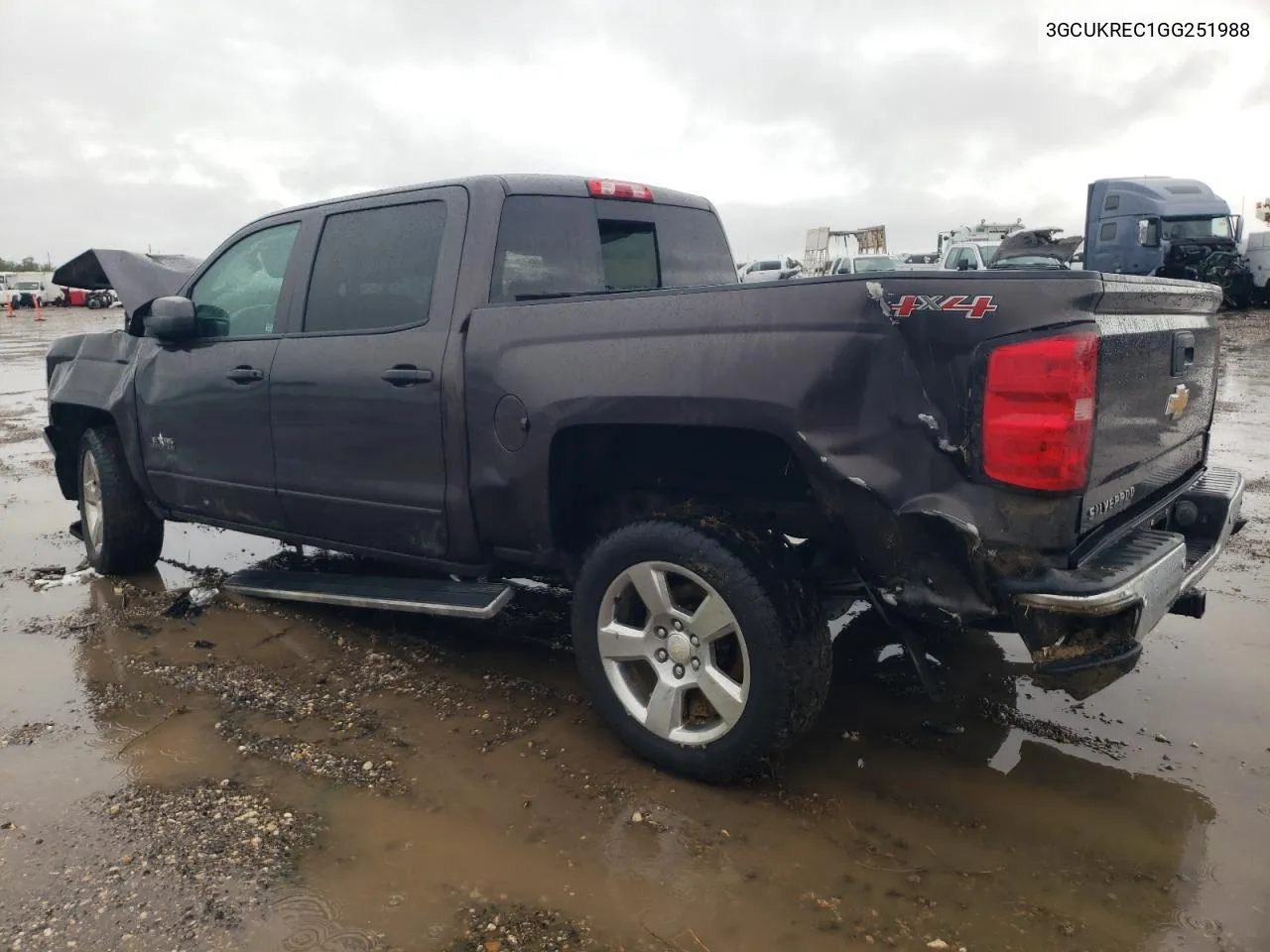 2016 Chevrolet Silverado K1500 Lt VIN: 3GCUKREC1GG251988 Lot: 79306094