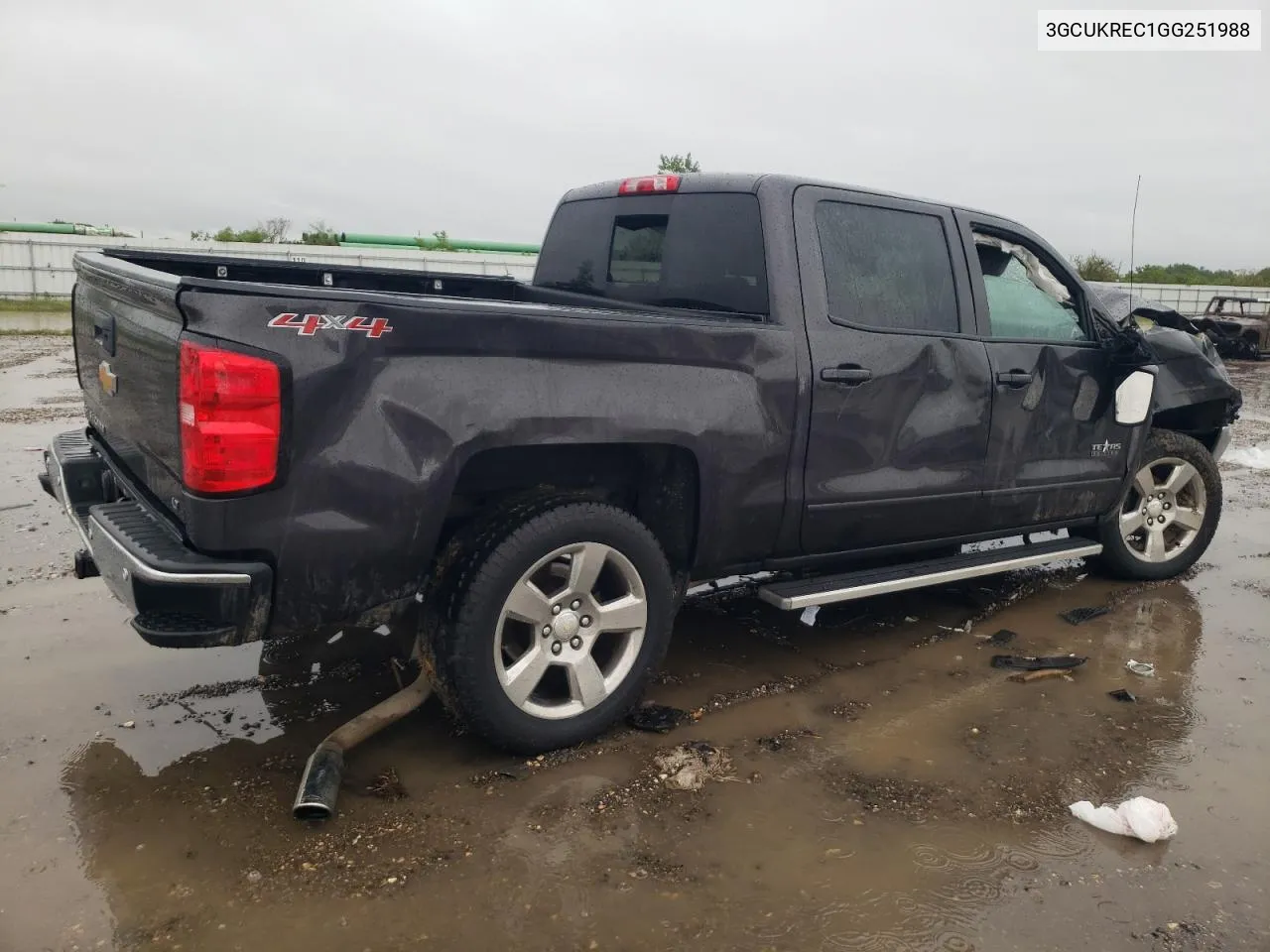 2016 Chevrolet Silverado K1500 Lt VIN: 3GCUKREC1GG251988 Lot: 79306094