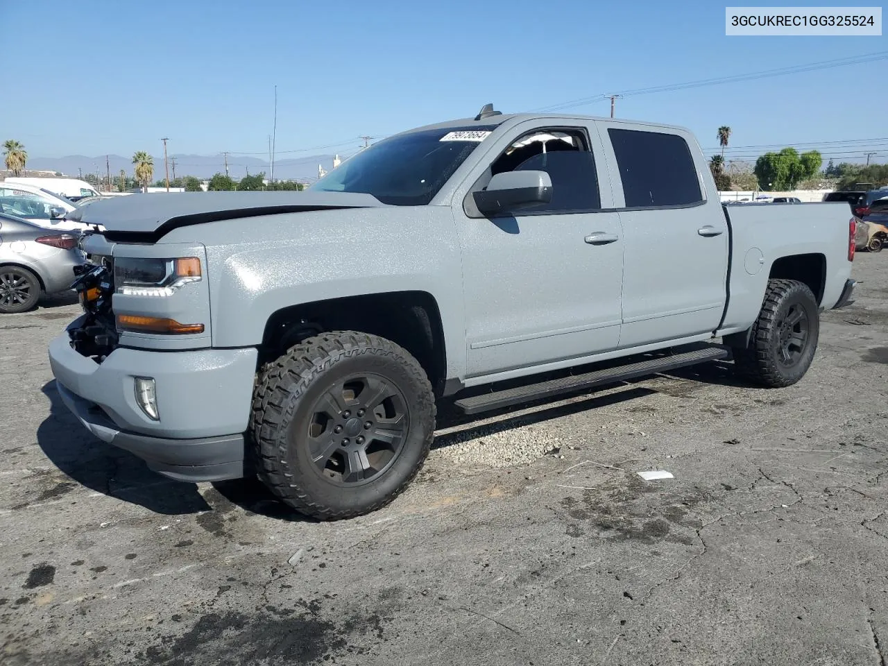 2016 Chevrolet Silverado K1500 Lt VIN: 3GCUKREC1GG325524 Lot: 79973664