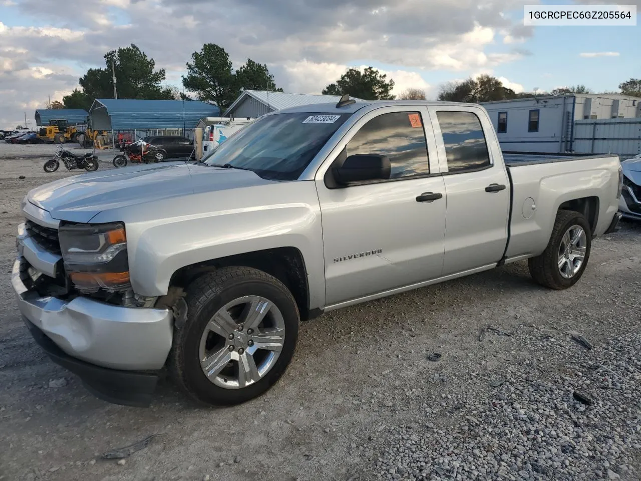 2016 Chevrolet Silverado C1500 Custom VIN: 1GCRCPEC6GZ205564 Lot: 80423034