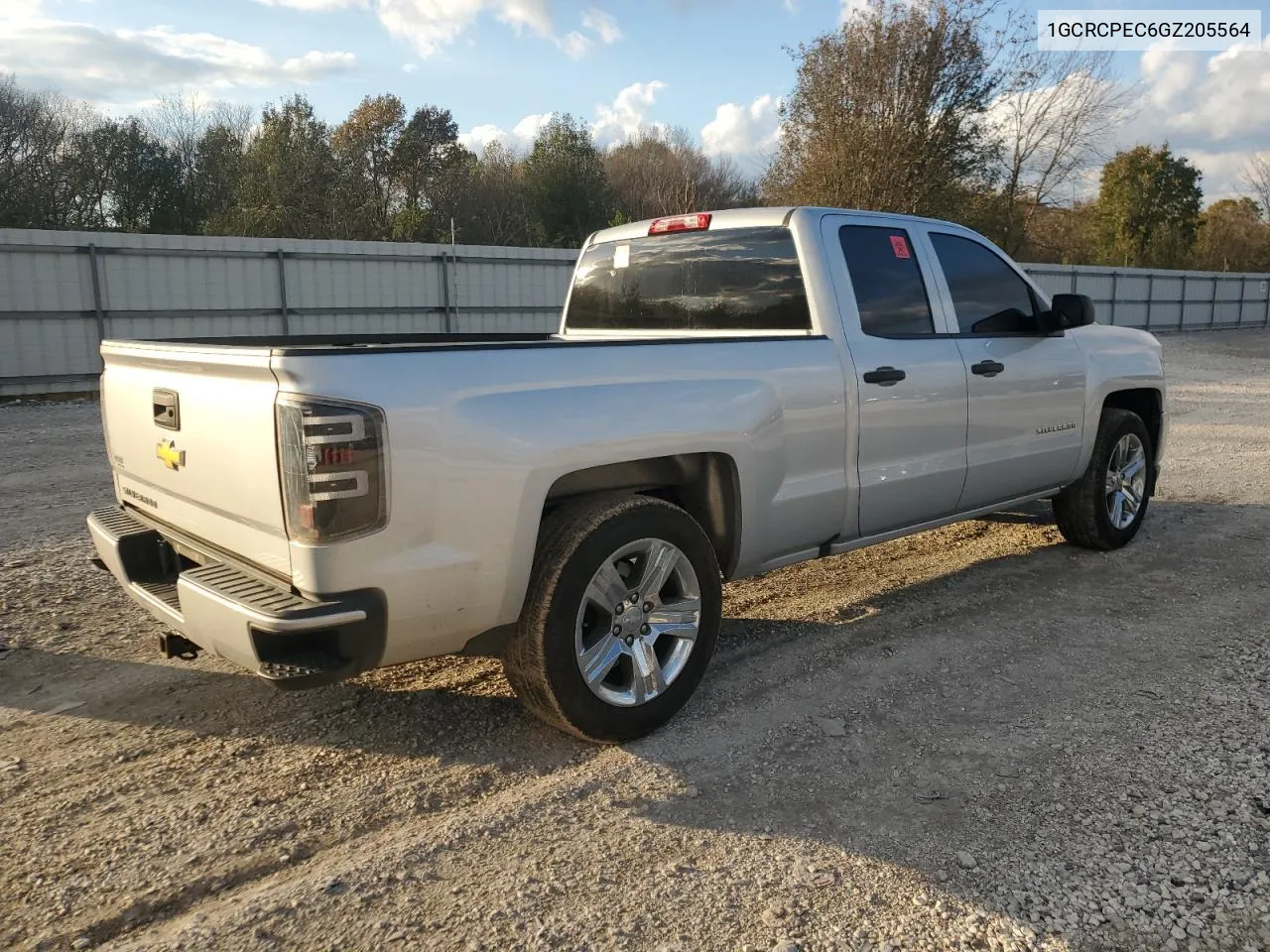 2016 Chevrolet Silverado C1500 Custom VIN: 1GCRCPEC6GZ205564 Lot: 80423034