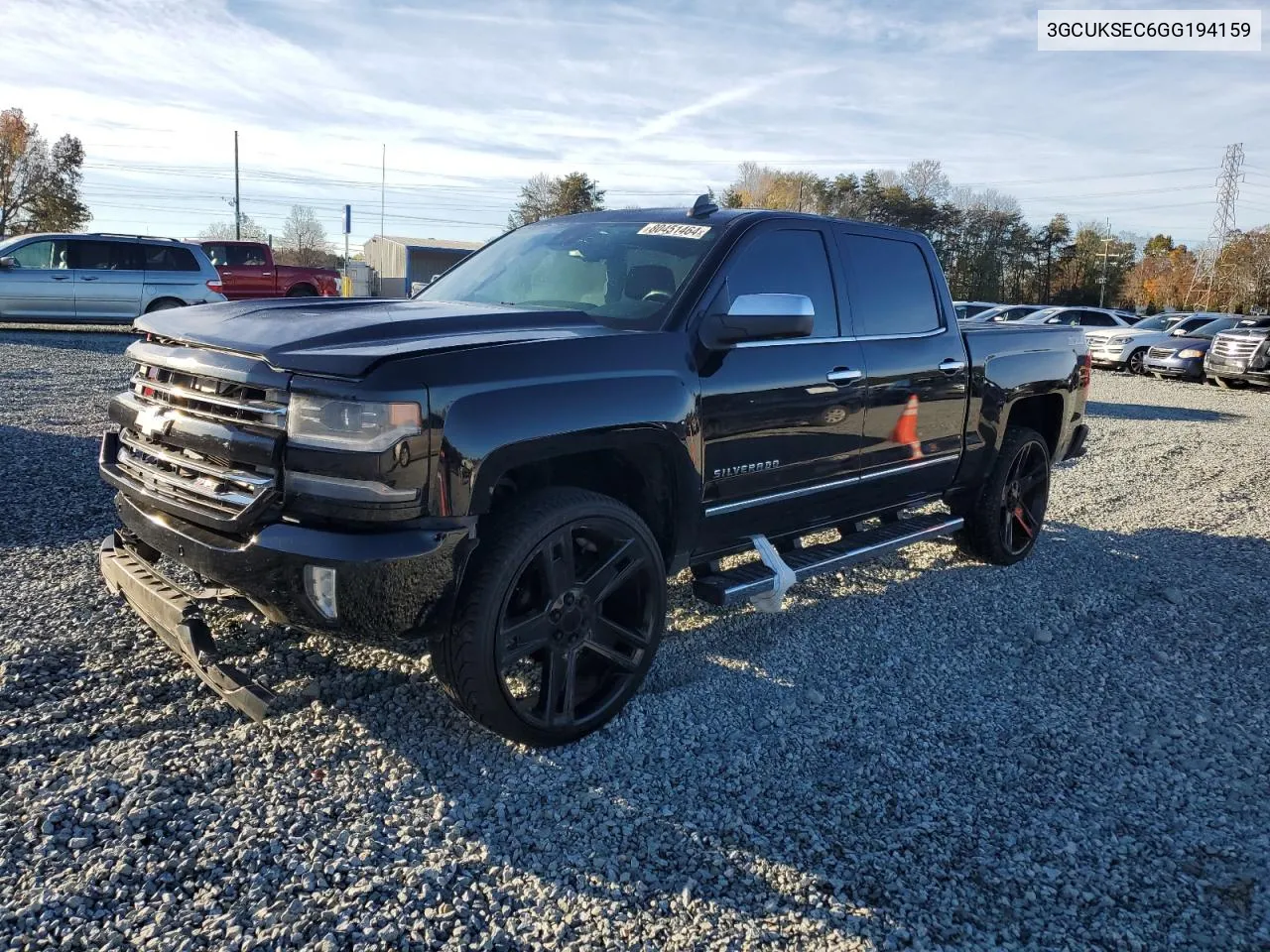 2016 Chevrolet Silverado K1500 Ltz VIN: 3GCUKSEC6GG194159 Lot: 80451464