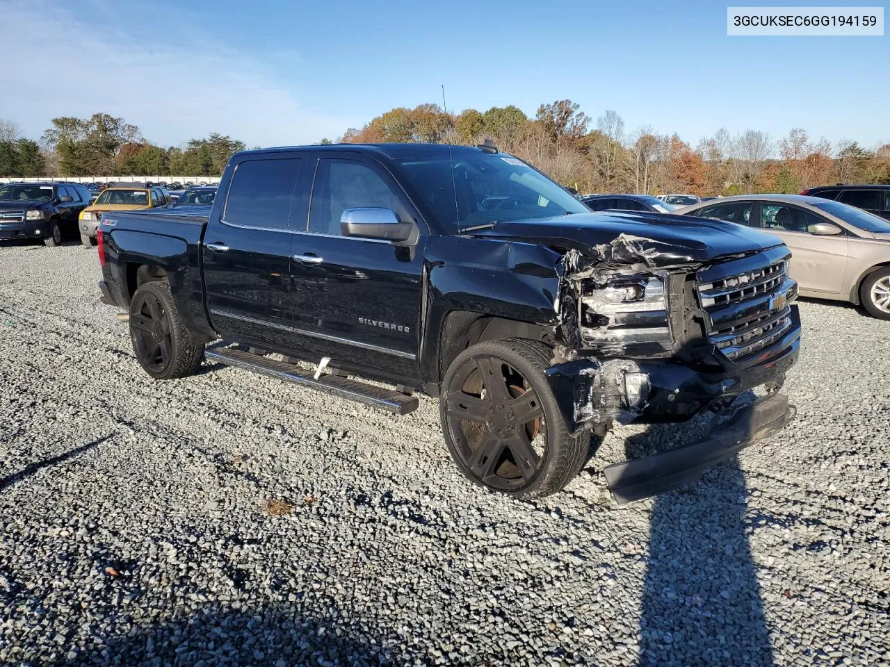 2016 Chevrolet Silverado K1500 Ltz VIN: 3GCUKSEC6GG194159 Lot: 80451464