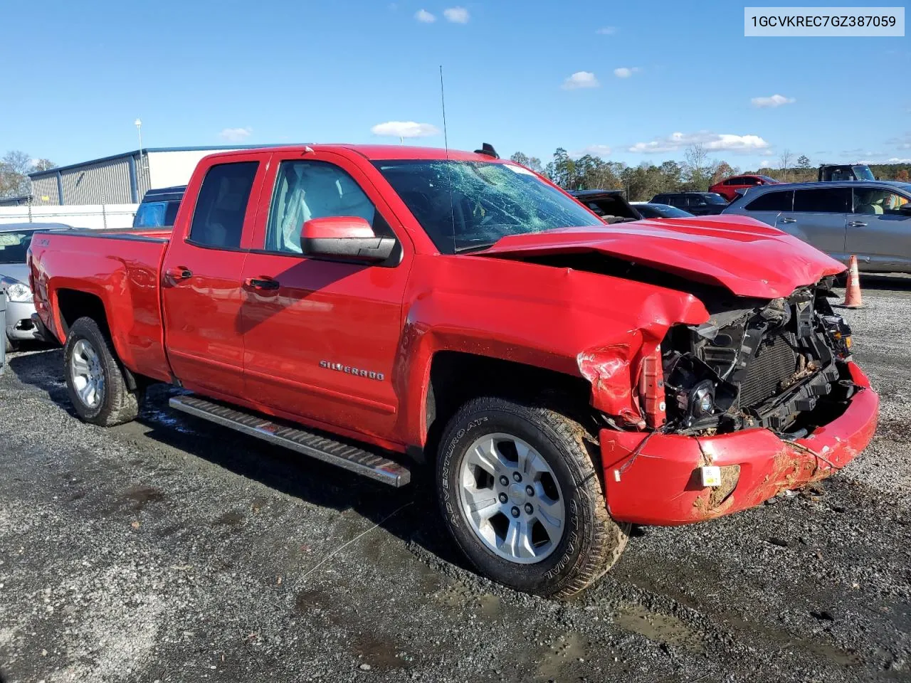 2016 Chevrolet Silverado K1500 Lt VIN: 1GCVKREC7GZ387059 Lot: 81114074