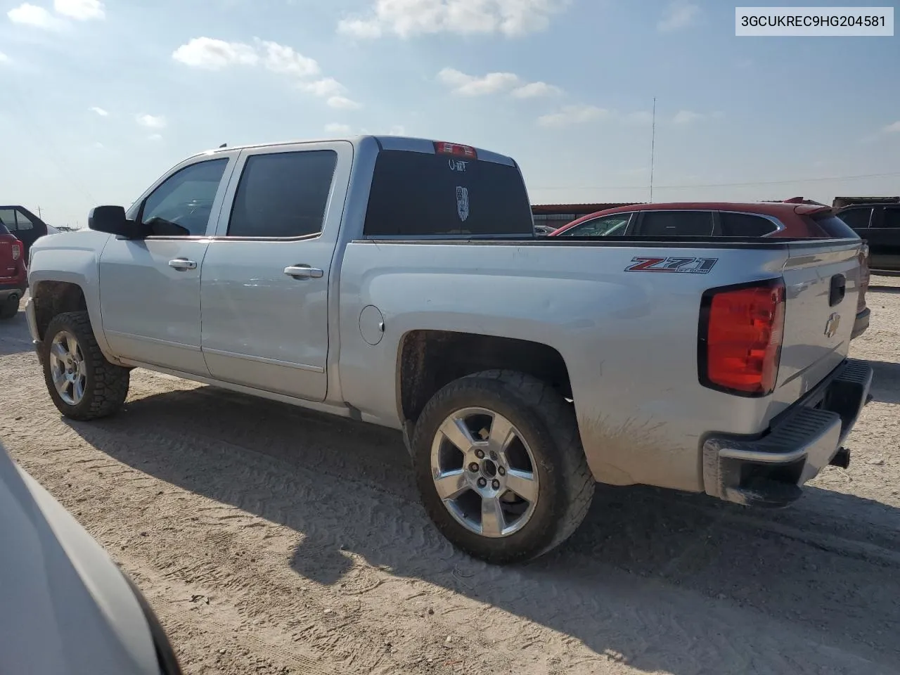 3GCUKREC9HG204581 2017 Chevrolet Silverado K1500 Lt